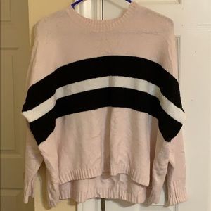 Pink stripe sweater